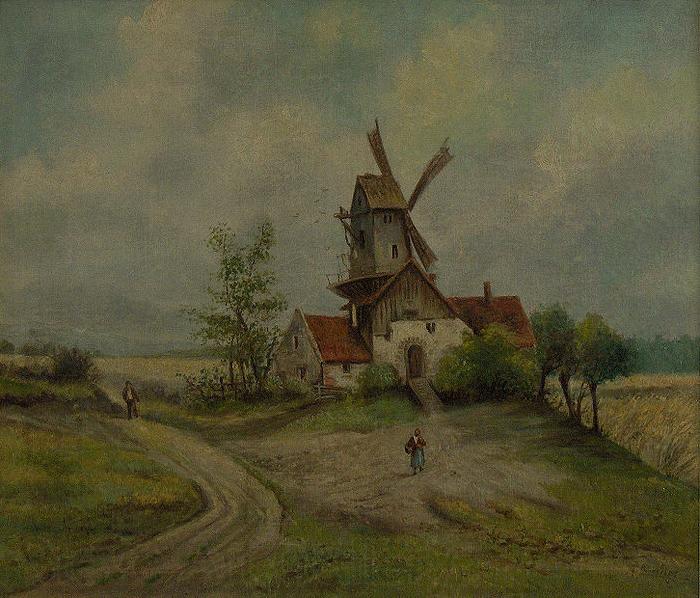 Caspar David Friedrich Landscape with mill Norge oil painting art